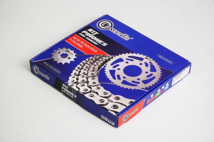 KIT CAJA CADENA - NXR 125 6 HUECOS (PT54C-PD14C-428-H-132-C) DORADA CASSARELLA