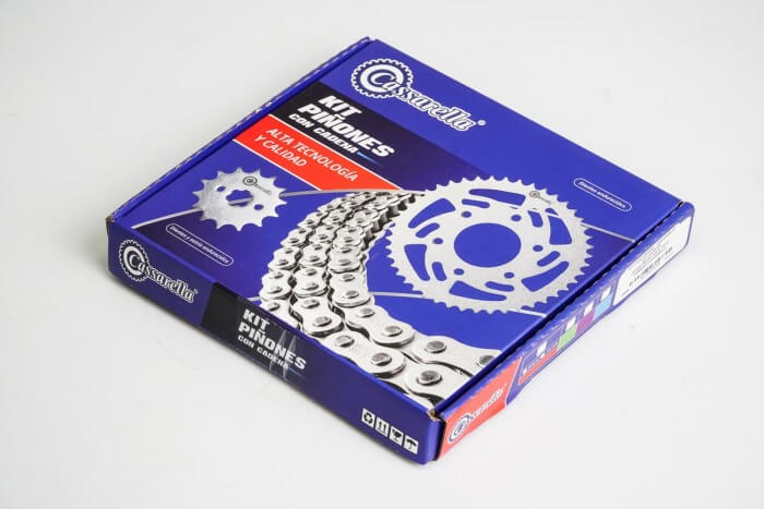 KIT CAJA CADENA - DISCOVER ST 125 4 HUECOS (PT43C-PD14C-428-H-132-C) DORADA CASSARELLA