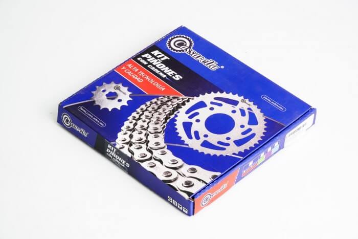 KIT CAJA CADENA - KLX J 150 4 HUECOS (PT52C-PD14C-428-H-134-C) DORADA CASSARELLA