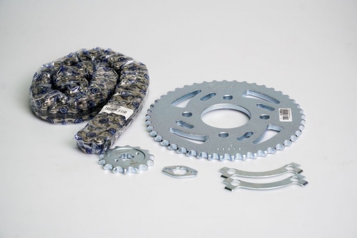 KIT CAJA CADENA - DISCOVER ST 150 4 HUECOS (PT43C-PD14C-428-H-132-C) DORADA CASSARELLA