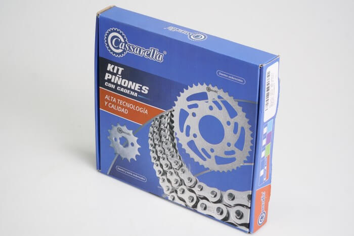 KIT CAJA CADENA - MRX ARIZONA 200 (PT46C - PD15C - 428 - H- 132C) DORADA CASSARELLA