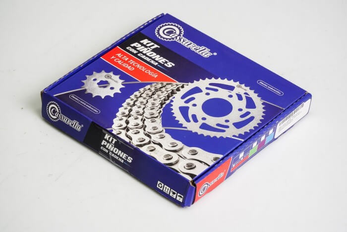 KIT CAJA CADENA - VIVA R 115 4 HUECOS (PT36C-PD14C-428-H-102-C) DORADA CASSARELLA