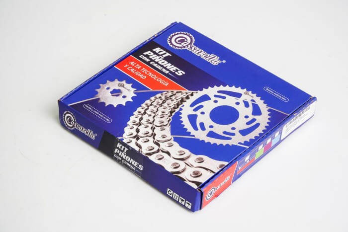 KIT CAJA CADENA - GN H 125 4 HUECOS (PT43C-PD14C-428-H-124-C) DORADA CASSARELLA