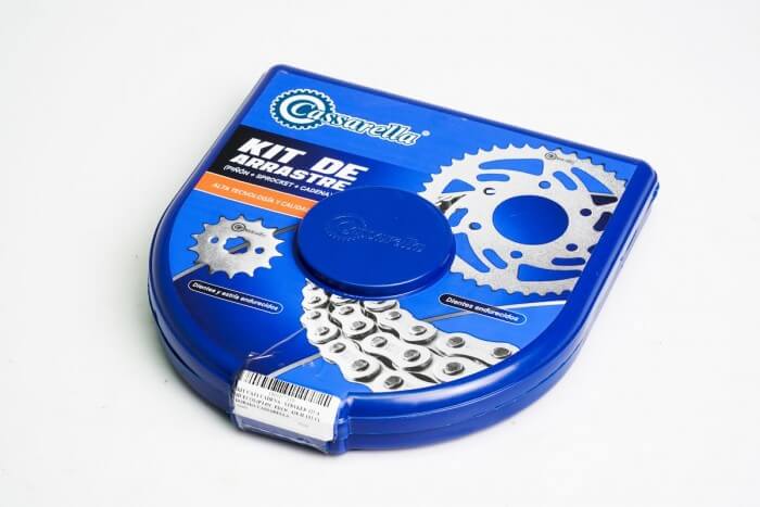 KIT CAJA CADENA - STRYKER 125 4 HUECOS (PT45C-PD13C-428-H-132-C) DORADA CASSARELLA