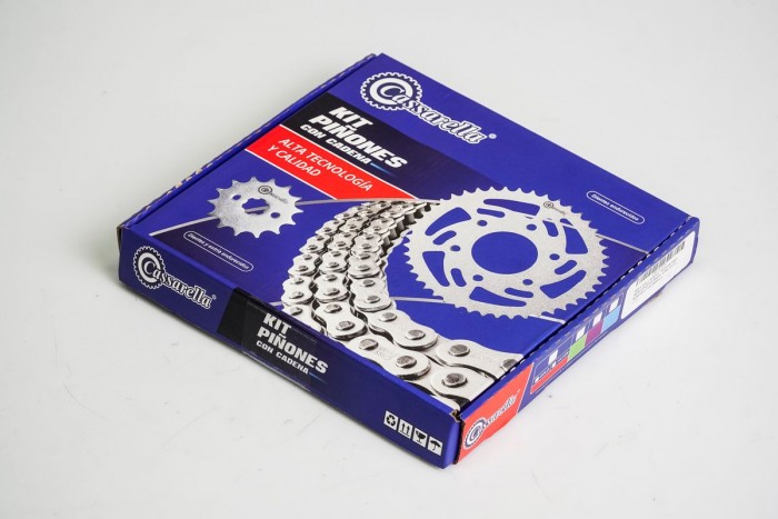 KIT ARRASTRE - PULSAR 180 4 HUECOS (PT45C-PD13C-428-H-132-C) DORADA CASSARELLA