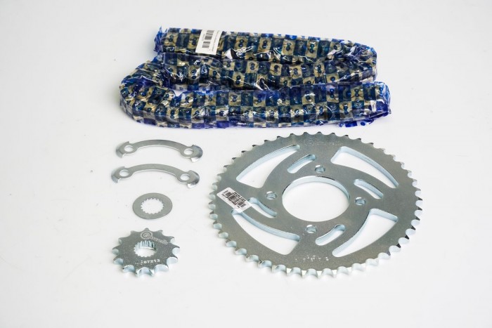 KIT ARRASTRE - GN 125 FORCE 4 HUECOS (PT45C-PD13C-428-H-132-C) DORADA CASSARELLA