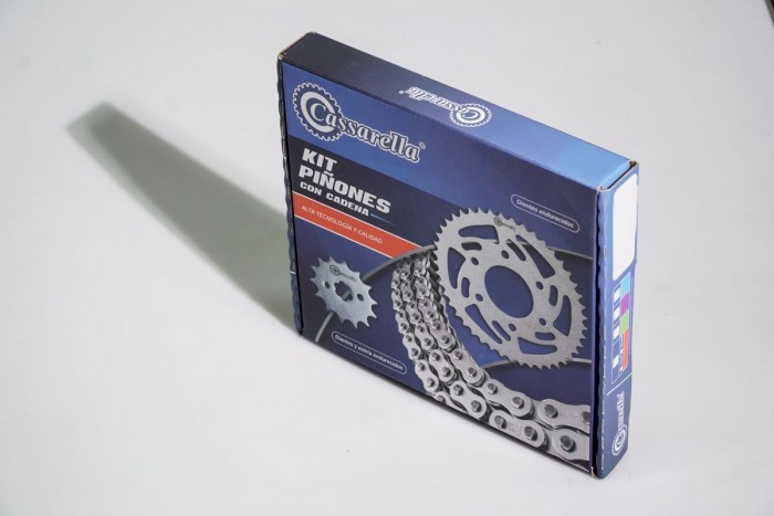 KIT ARRASTRE - GN H 125 4 HUECOS (PT43C-PD14C-428-H-124-C) NIQUELADA CASSARELLA