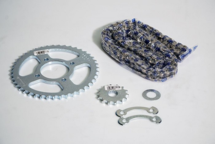 KIT ARRASTRE - GN H 125 4 HUECOS (PT43C-PD14C-428-H-124-C) NIQUELADA CASSARELLA