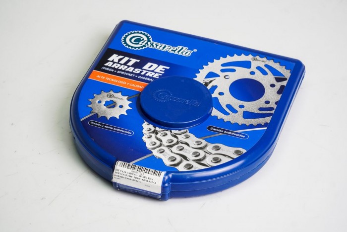 KIT ARRASTRE - STORM 125 4 HUECOS (PT38C-PD14C-428-H-124-C) DORADA CASSARELLA