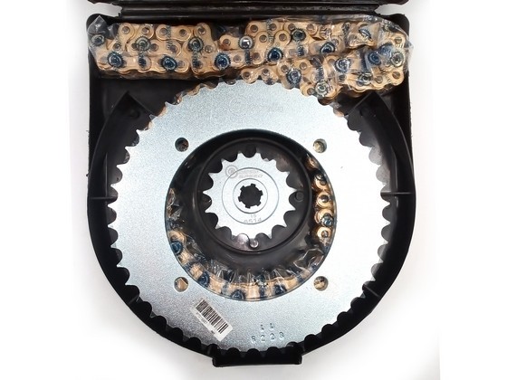 KIT ARRASTRE - KLX L 150 4 HUECOS (PT44C-PD15C-428-H-132-C) DORADA SPEED CASSARELLA