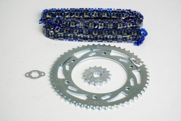 KIT ARRASTRE - NXR 125 6 HUECOS (PT54C-PD15C-428-H-132-C) DORADA CASSARELLA