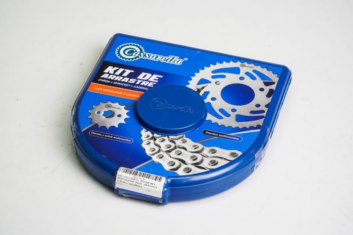 KIT ARRASTRE - PULSAR 180 4 HUECOS (PT43-PD15C-428H-132-C) DORADA CASSARELLA