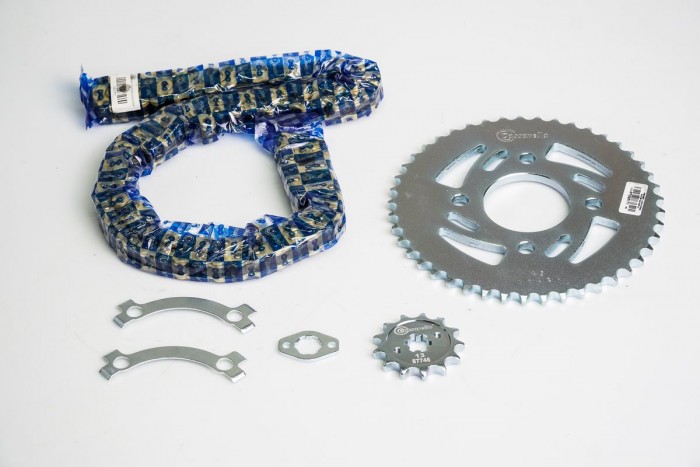 KIT ARRASTRE - DISCOVER MAX 125 4 HUECOS (PT45-PD13C-428H-132-C) DORADA CASSARELLA