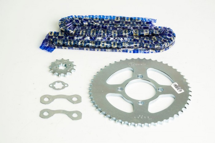 KIT ARRASTRE - XTZ 125 4 HUECOS (PT50C - PD13C - 428 - H- 124C) DORADA CASSARELLA