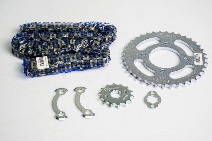 KIT ARRASTRE - AKT EVO 125 4 HUECOS (PT38C-PD14C-428-H-120C) DORADA CASSARELLA