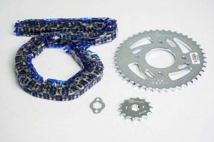 KIT ARRASTRE - GLAMOUR 125 4 HUECOS (PT43C-PD14C-428--132-C) DORADA CASSARELLA