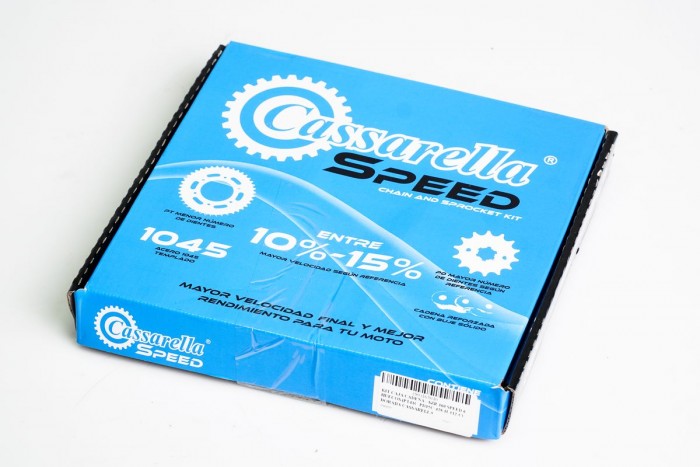 KIT ARRASTRE - SZR 160 SPEED 6 HUECOS (PT41C-PD15C-428-H-132-C) DORADA CASSARELLA