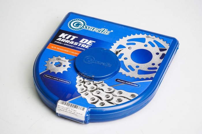 KIT ARRASTRE - FZ 160 6 HUECOS (PT40C-PD14C-1 H -428-H-132-C) NIQUELADA CASSARELLA