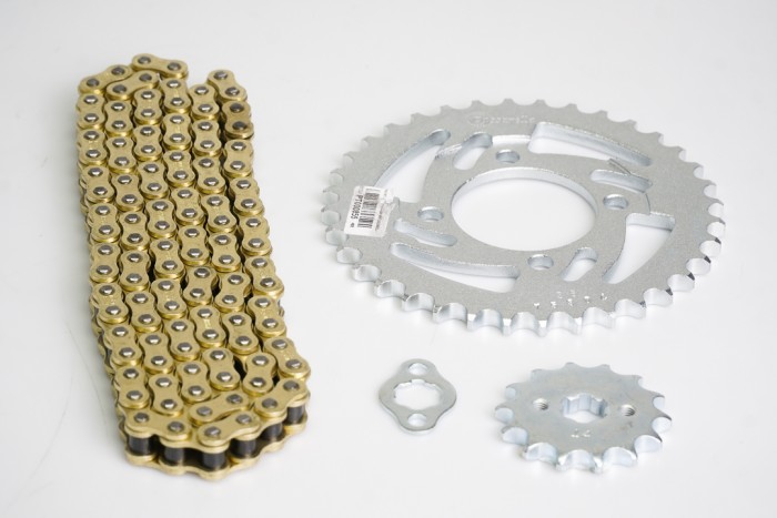 KIT ARRASTRE - TRACK 125 4 HUECOS (PT36C-PD14C-428-H-110-C) DORADA CASSARELLA