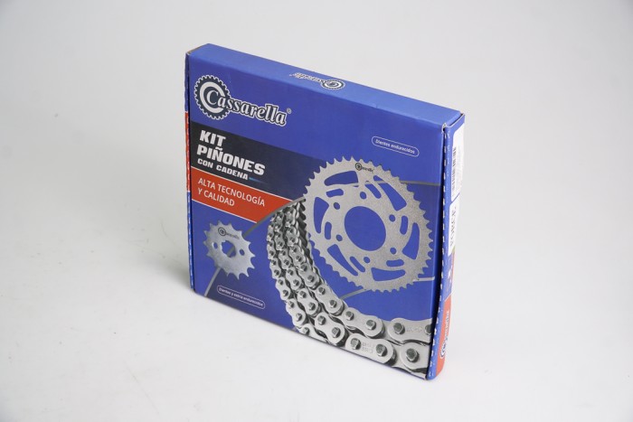 KIT ARRASTRE - AKT TTR 125/150TR FORCE 6 HUECOS (PT45C-PD13C-CA520-H-112-C) DORADA CASSARELLA