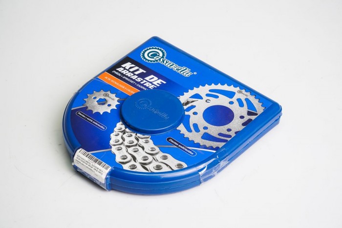 KIT ARRASTRE - IGNITOR 125 4 HUECOS (PT44C-PD14C-428-H-120-C) NIQUELADA CASSARELLA