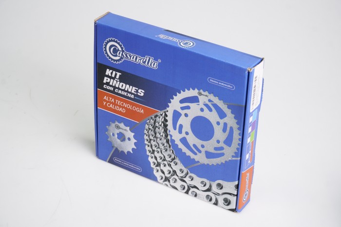 KIT ARRASTRE - X PULSE 200 4 HUECOS (PT37C-PD13C-520-H-120-C) NIQUELADA CASSARELLA