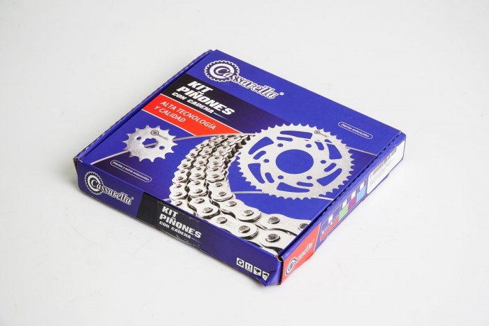 KIT ARRASTRE -GSX 125/ GSX 125 R 4 HUECOS (PT43C-PD14C-428-H-124-C) DORADA CASSARELLA