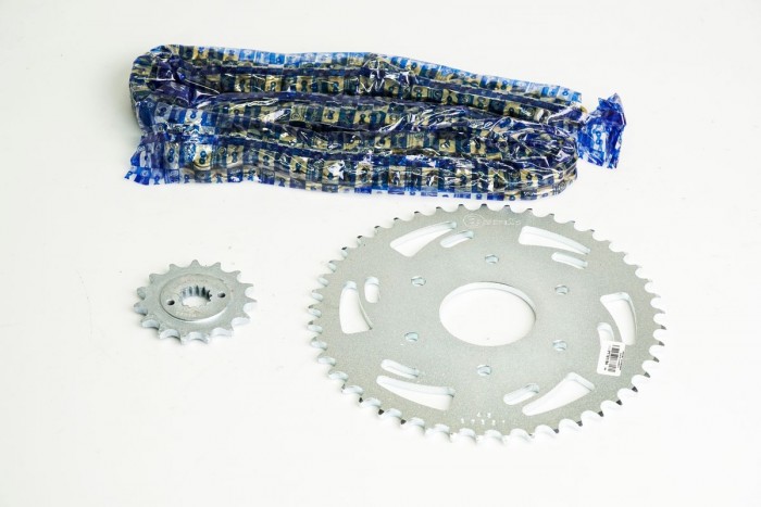 KIT ARRASTRE - KTMDUKE250 6 HUECOS (PT45C-PD15C-520-H-120-C) DORADA O'RING CASSARELLA