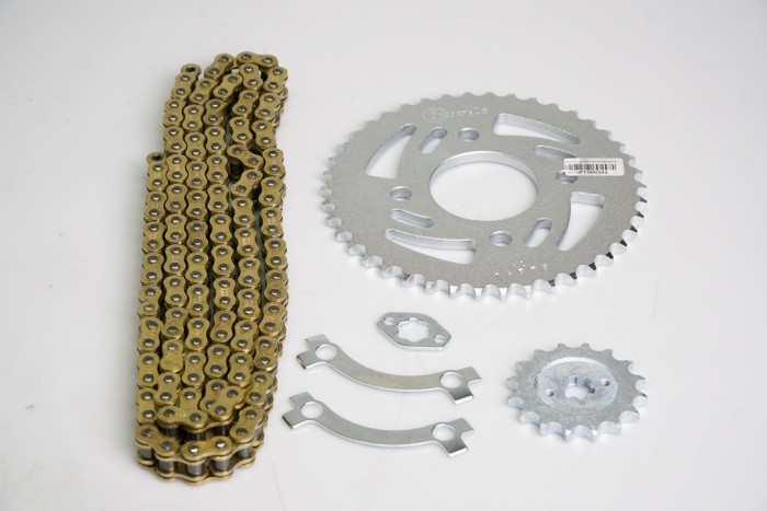 KIT ARRASTRE - DISCOVER ST 150 SPEED 4 HUECOS (PT42C-PD16C-428-H-132-C) DORADA CASSARELLA