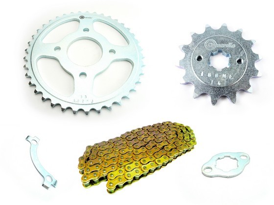 KIT ARRASTRE - PULSAR UG 180 4 HUECOS (PT39C-PD14C-520-H-110-C) DORADA O'RING CASSARELLA