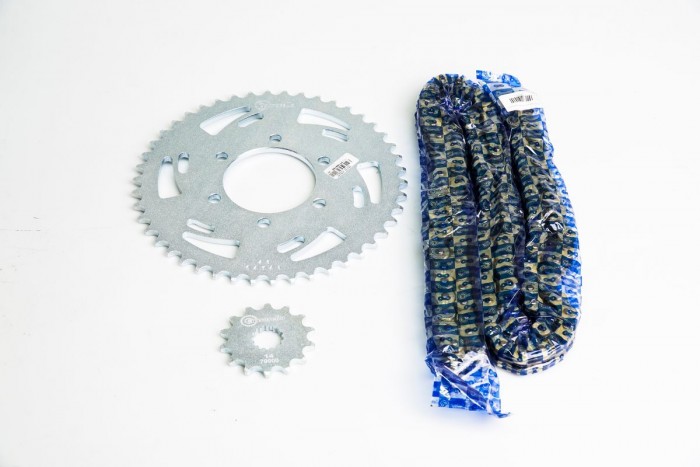 KIT ARRASTRE - VERSYS 650 6 HUECOS (PT46C-PD14C-520-H-120 C) DORADA O´RING CASSARELLA