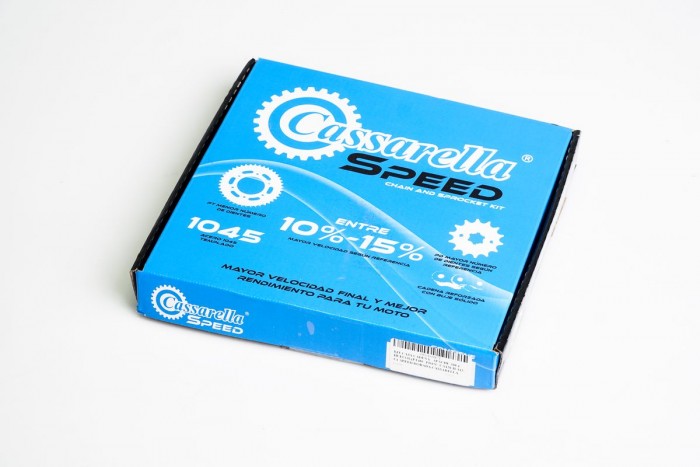 KIT ARRASTRE - APACHE 200 4 HUECOS (PT48C-PD15C-CA428-H-142-C) SPEED DORADA CASSARELLA