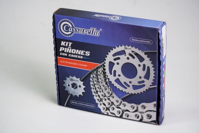 KIT ARRASTRE - AKT TTX 200 4 HUECOS (PT39C-PD13C-520-H-110-C) NIQUELADA CASSARELLA