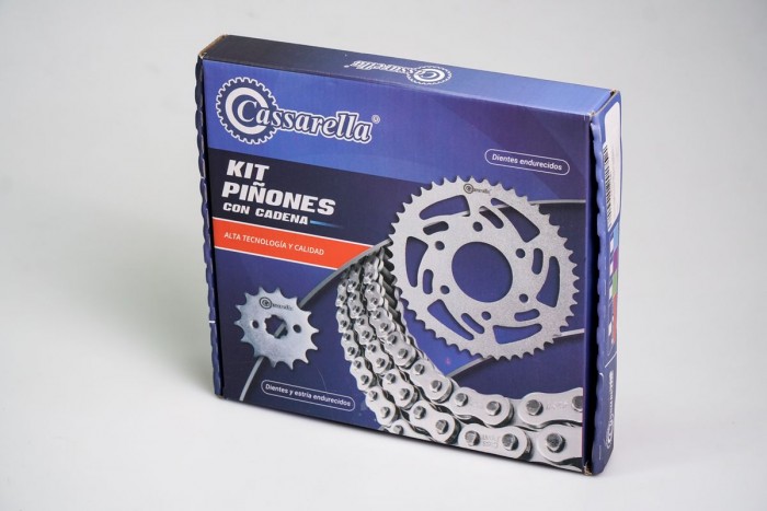 KIT ARRASTRE - BEST 125 / AX4 110 4 HUECOS (PT35C-PD14C-428-H-124-C) DORADA O'RING CASSARELLA