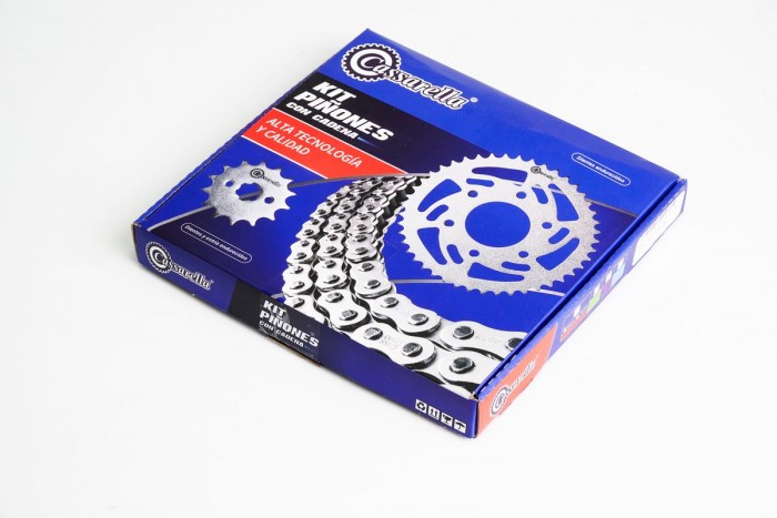 KIT ARRASTRE - MT03 6 HUECOS (PT43C - PD14C - 520 - H- 120C) DORADA O'RING CASSARELLA