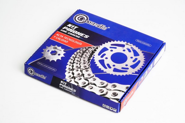 KIT ARRASTRE - ER6N 600 6 HUECOS (PT46C - PD14C - CA 520-H-120 C) DORADA O´RING CASSARELLA