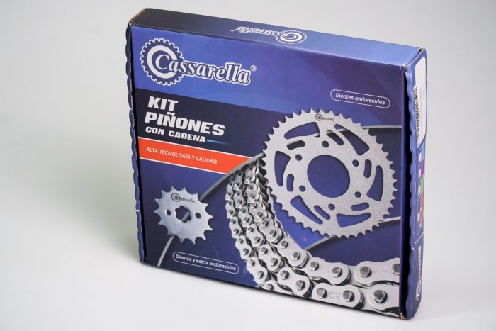 KIT ARRASTRE - CB R 190 4 HUECOS (PT45C-PD14C-428-H 132C) DORADA O'RING CASSARELLA