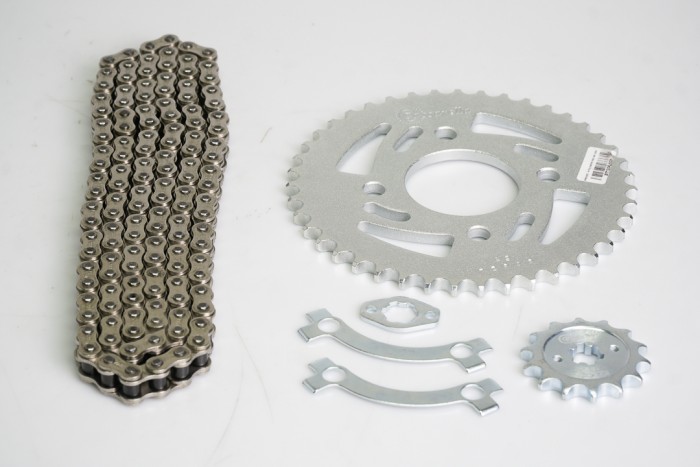 KIT ARRASTRE - PULSAR NS 125 4 HUECOS (PT43C-PD14C-428-H-132-C) NIQUELADA CASSARELLA