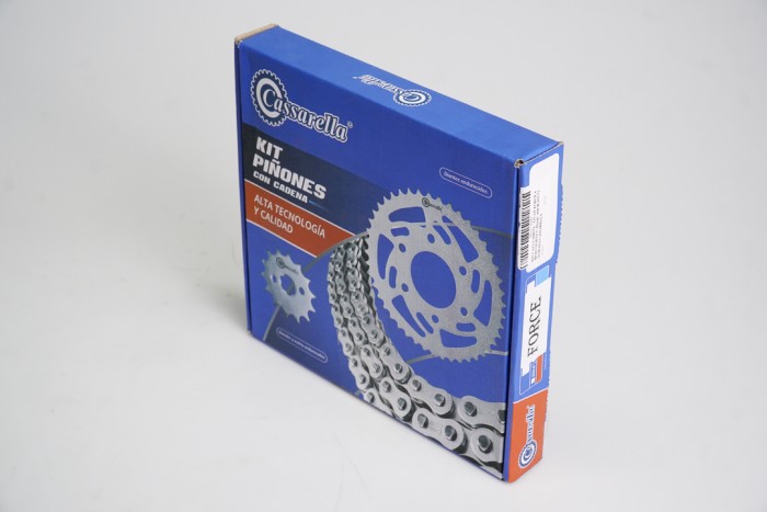 KIT ARRASTRE - GN 125 FORCE 4 HUECOS (PT47C-PD14C-428-H-132-C) DORADA CASSARELLA