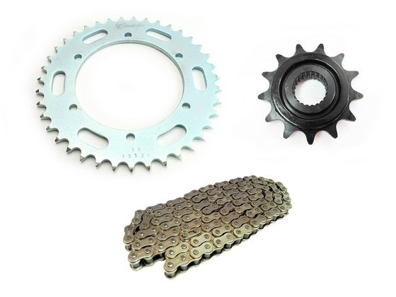 KIT ARRASTRE - XTZ 250 6 HUECOS (PT40C-PD13C-CAUCHO-520-H-112-C) NIQUELADA CASSARELLA