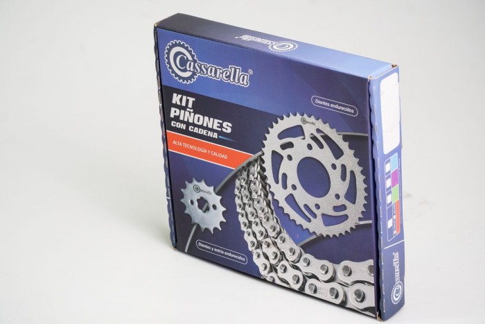 KIT ARRASTRE - VICTORY BOMBER 150 4 HUECOS (PT50C-PD16C-428-H-142-C) SPEED DORADA CASSARELLA