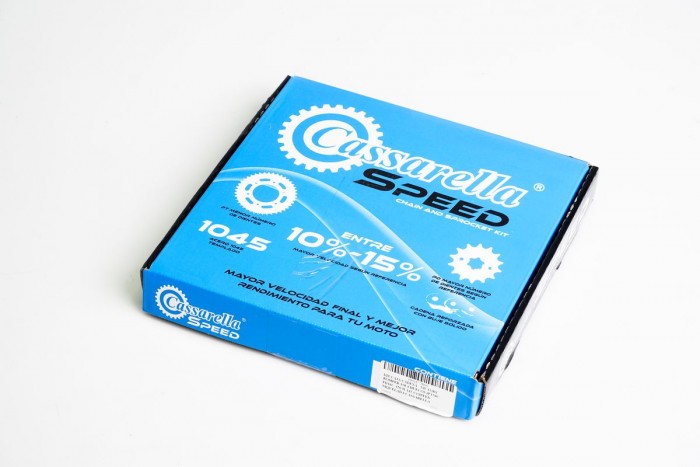 KIT ARRASTRE - VICTORY BOMBER 150 4 HUECOS (PT50C-PD16C-428-H-142-C) SPEED NIQUELADA CASSARELLA