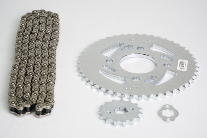 KIT ARRASTRE - MRX ARIZONA 200 (PT46C - PD15C - 428 - H- 132C) NIQUELADA CASSARELLA