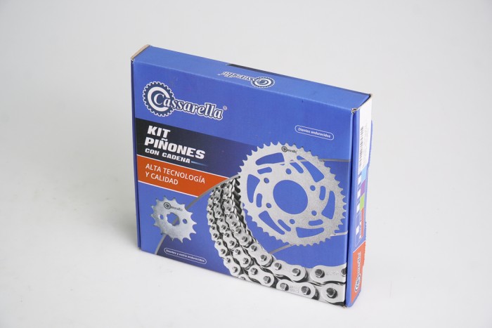 KIT ARRASTRE - BENELLI 180 S 6 HUECOS (PT46C - PD13C - 428-H-132C) O´RING DORADA CASSARELLA