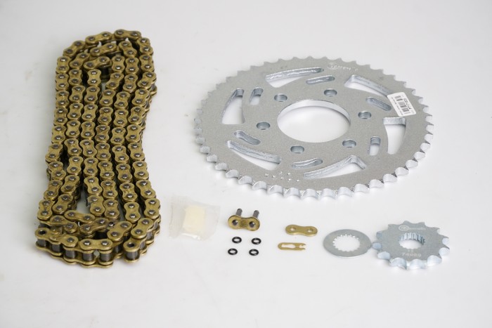 KIT ARRASTRE - BENELLI 180 S 6 HUECOS (PT46C - PD13C - 428-H-132C) O´RING DORADA CASSARELLA