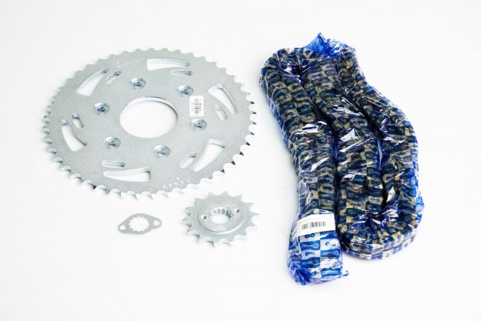 KIT ARRASTRE - DOMINAR 250 6 HUECOS (PT45C - PD14C - 520 -H- 120C) DORADA O´RING CASSARELLA