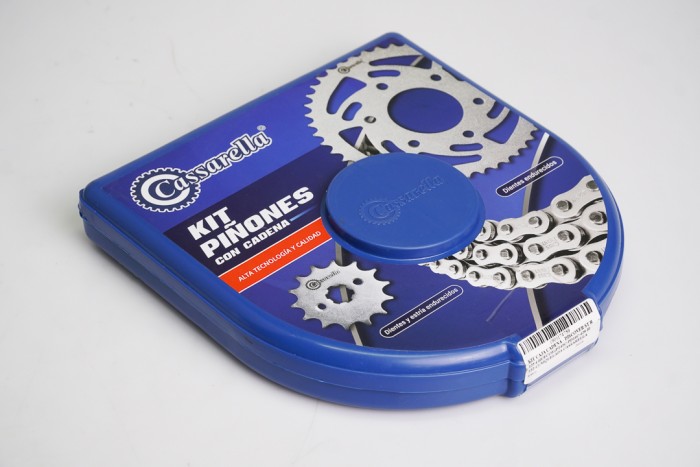 KIT ARRASTRE - DISCOVER ST R 125 4 HUECOS (PT45C-PD14C-428-H-132-C) NIQUELADA CASSARELLA