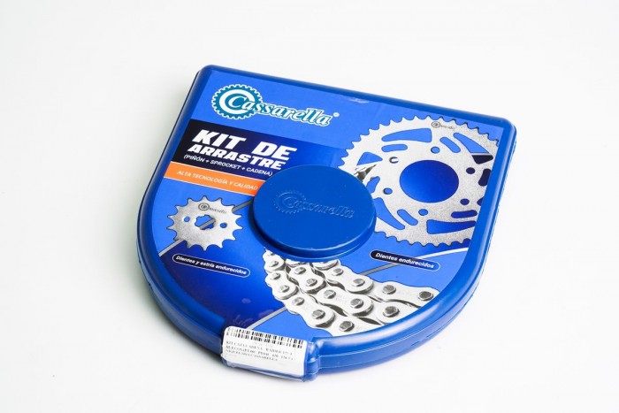 KIT ARRASTRE - RAIDER 125 4 HUECOS (PT46C-PD14C-420--126-C) NIQUELADA CASSARELLA