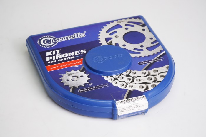 KIT ARRASTRE - BOXER PLATINO COMFORTEC 125 4 HUECOS (PT42C-PD14C-428-H-122C) DORADA CASSARELLA