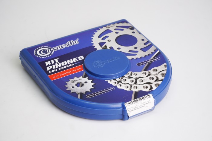 KIT ARRASTRE - BOMBER 150 4 HUECOS (PT52C-PD17C-428-H-132-C) NIQUELADA CASSARELLA